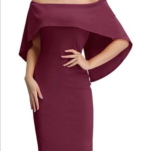 BATWING CAPE DRESS
